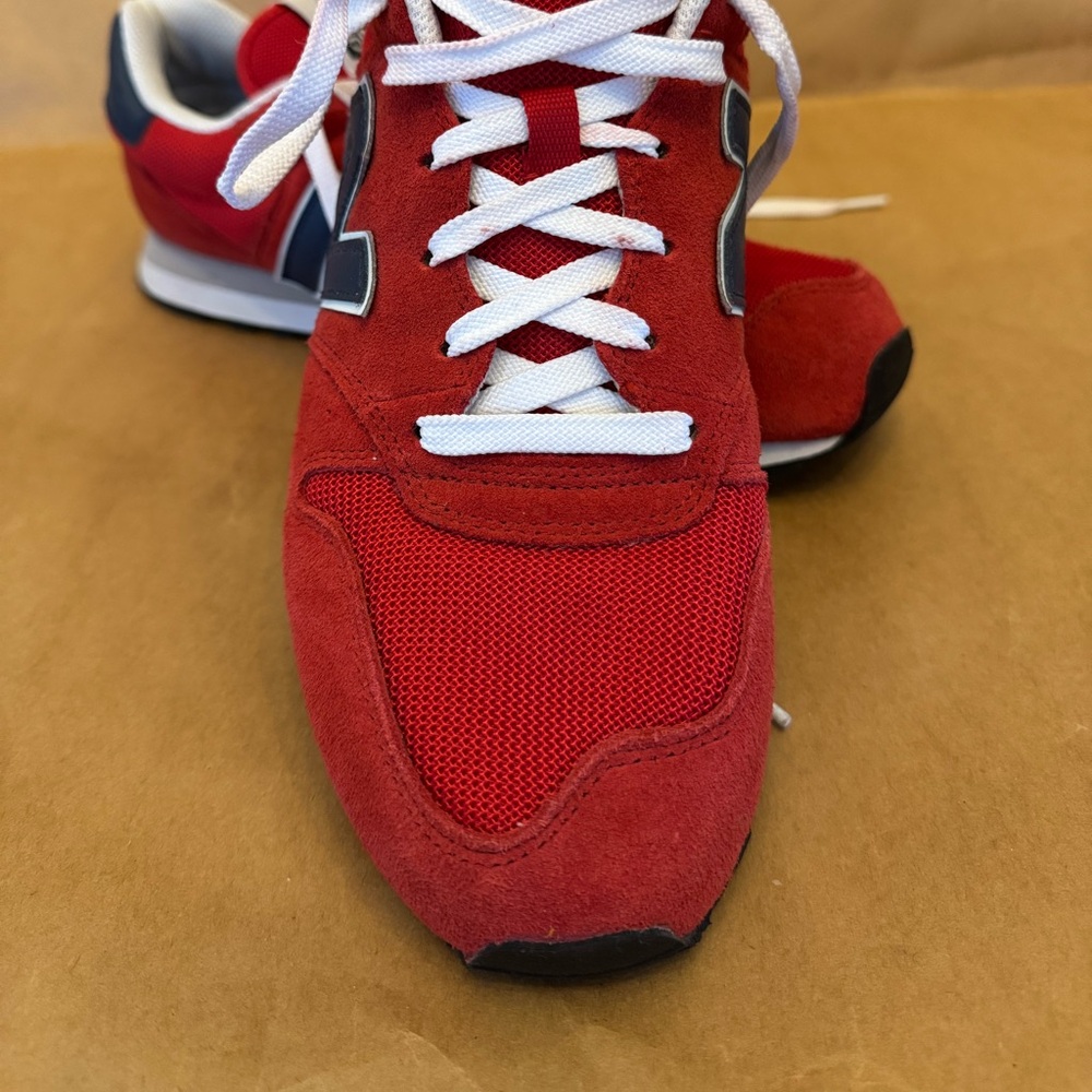 New Balance Red & White Men's Sneakers